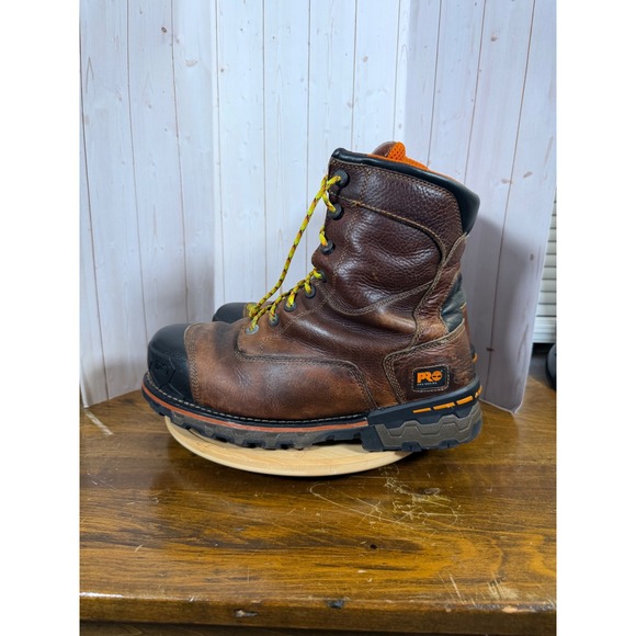 Timberland PRO Boondock 8 Inch Insulated Composite Toe Work Boots Brown Men 13.5